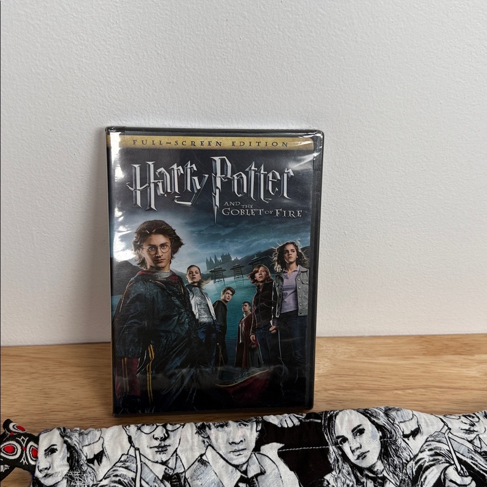 New Harry Potter and the goblet  of fire DVD  and handmade drawstring bag
